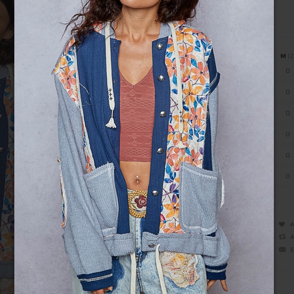 POL “ Chicago 11 “ POL Quilted Thermal Jacket with Waist String and Hood SR54 - Picture 2 of 13